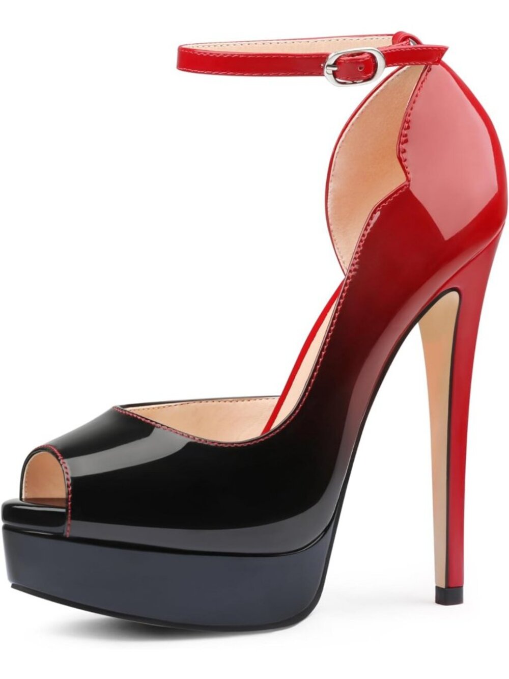 Chic Women's Peep Toe Platform Stiletto Heels - Stylish Pumps for Any Occasion
